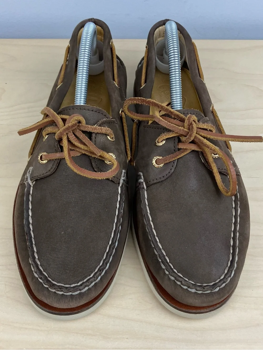 Sperry Gold Cup Men’s Size 9.0 Classic 2 Eye Brown Leather Boat Deck Shoes